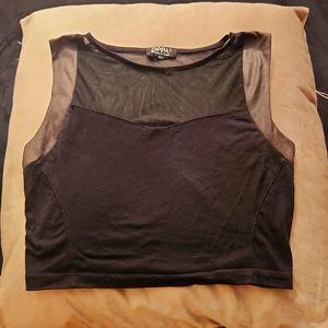 Black crop top